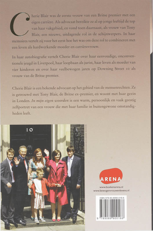 In Mijn Eigen Woorden Memoires achterkant