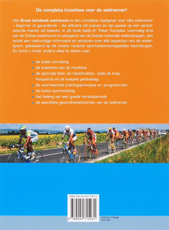 Groot Handboek Wielrennen achterkant