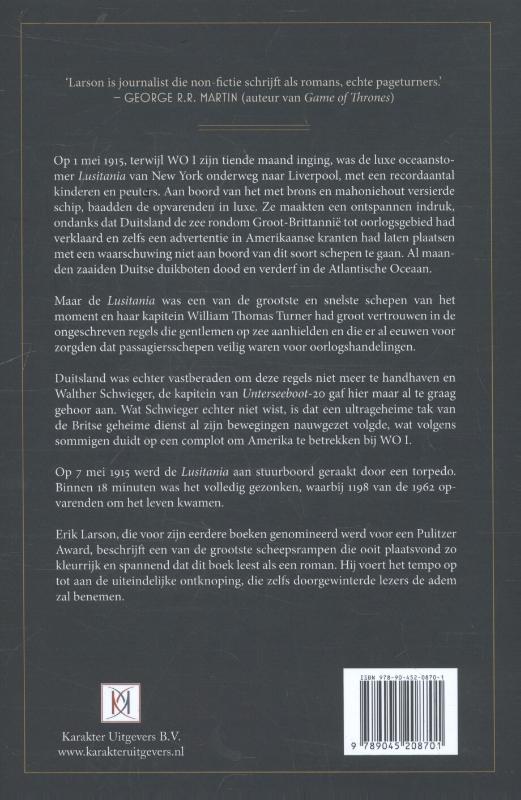 De Lusitania achterkant