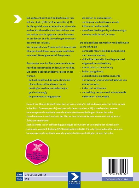Boekhouden voor het hbo 1 Opgaven achterkant