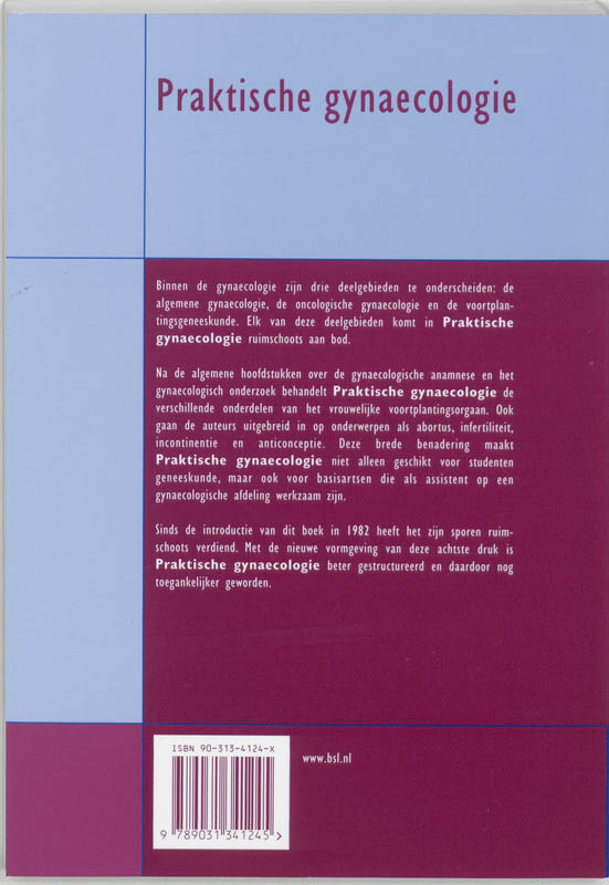 Praktische gynaecologie / Quintessens achterkant