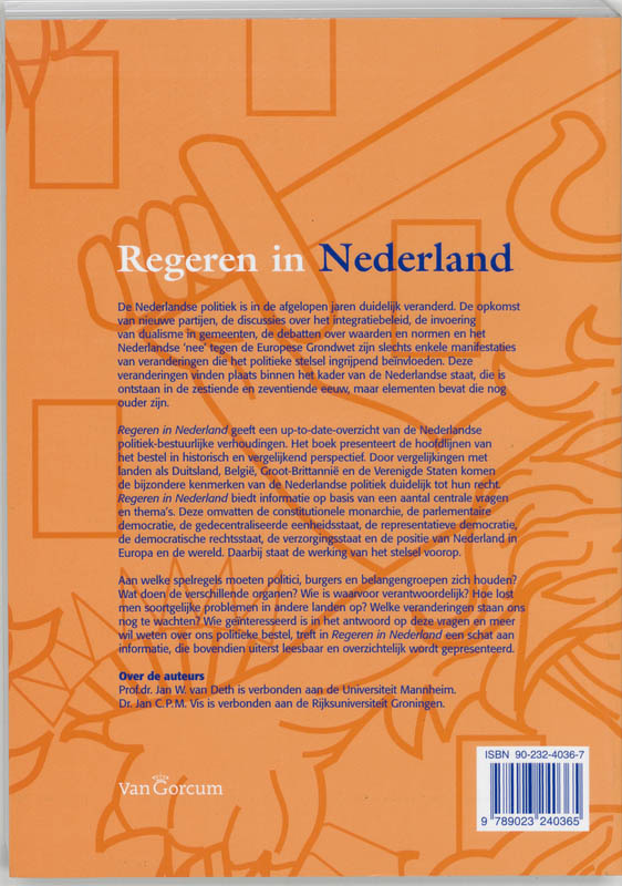 Regeren in Nederland achterkant