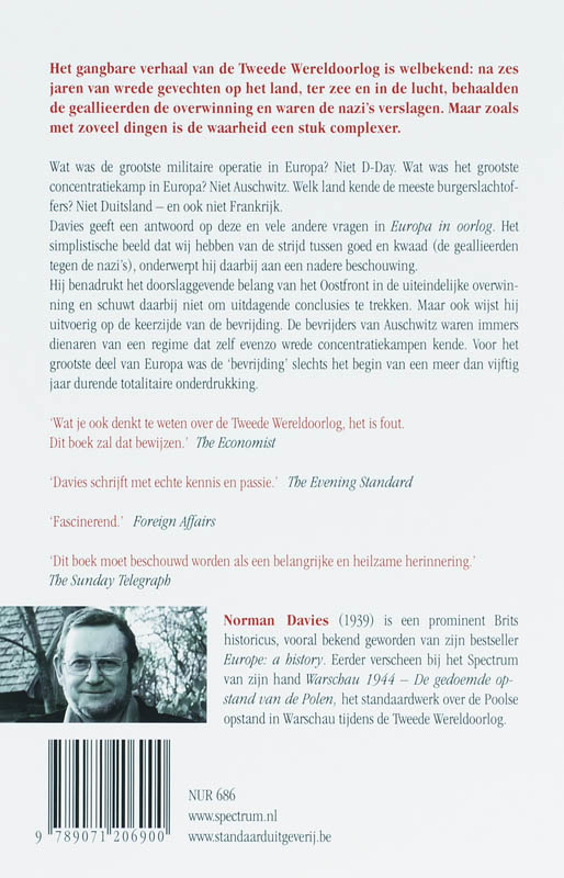 Europa In Oorlog 1939-1945 achterkant