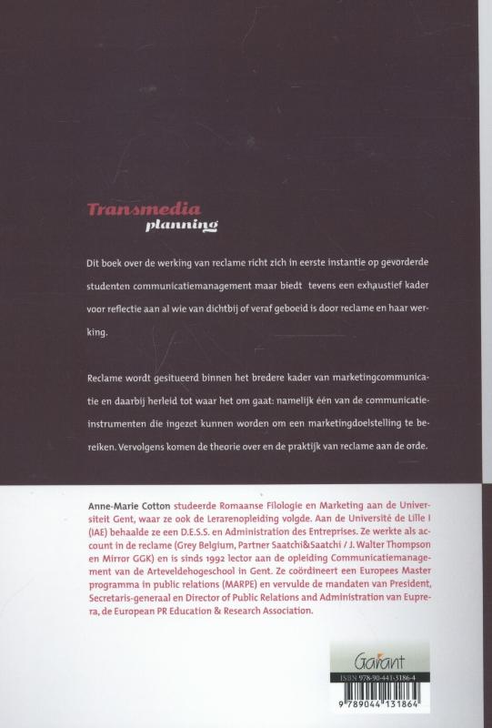 Transmediaplanning achterkant