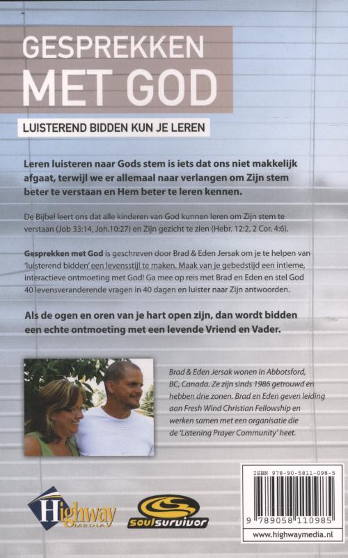 Gesprekken met God achterkant