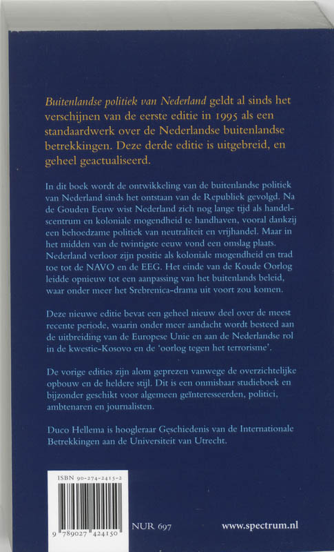 Buitenlandse Politiek Van Nederland achterkant