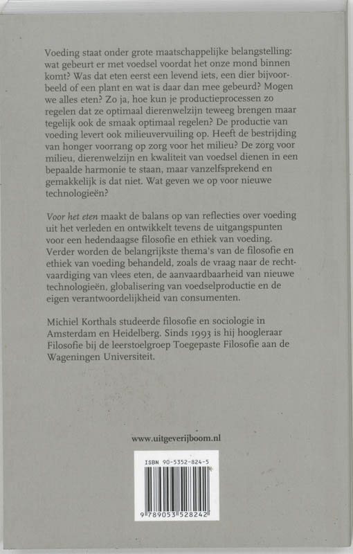 Voor het eten achterkant