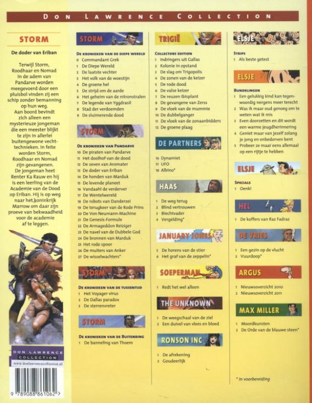 Storm 13 - De doder van eriban 13 achterkant