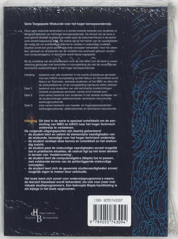 Toegepaste wiskunde voor het hoger beroepsonderwijs achterkant