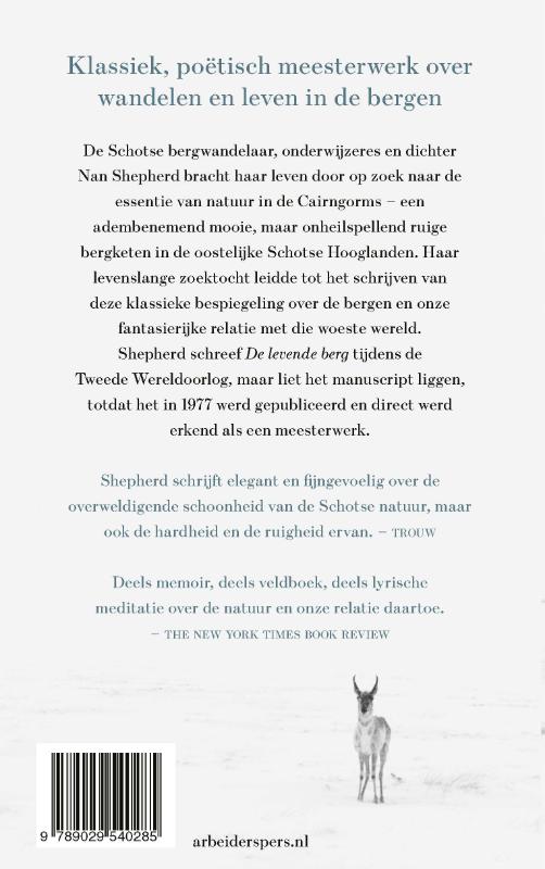 De levende berg achterkant