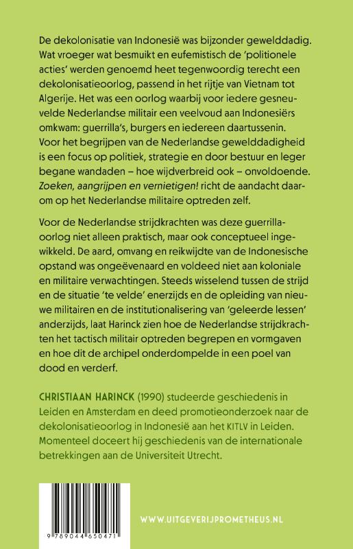 Zoeken, aangrijpen en vernietigen! achterkant