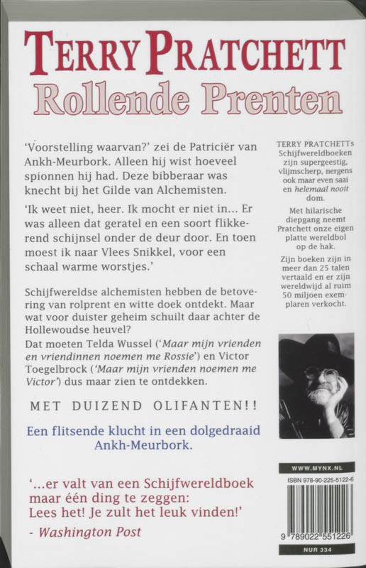 Schijfwereld 10 -   Rollende prenten achterkant