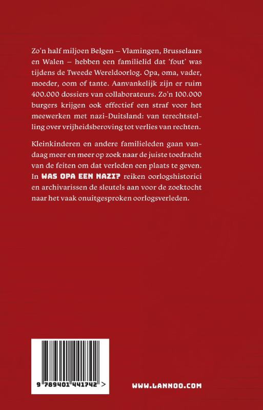 Was opa een nazi? achterkant