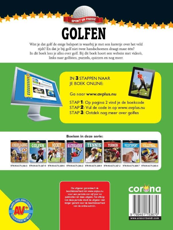 Golfen / Sport en passie achterkant