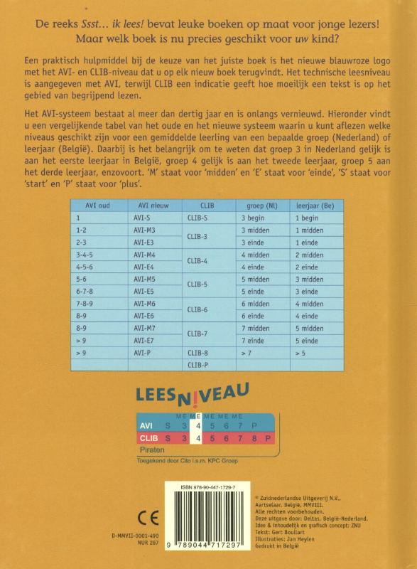 Prinses piraat / Ssst... ik lees! achterkant