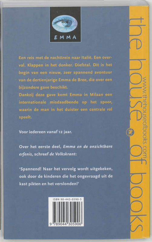 Emma En De Man In Het Duister achterkant