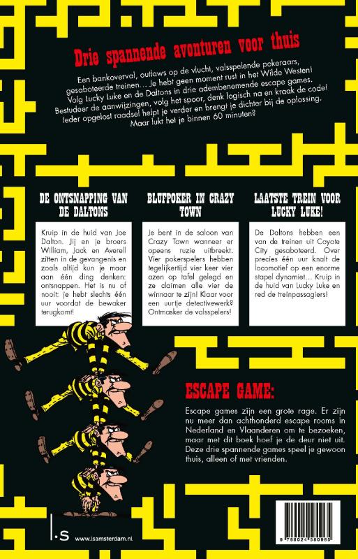 Escape game Lucky Luke achterkant