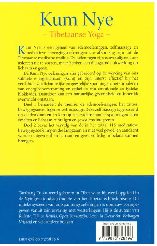 Kum nye 1 theorie, voorbereiding, massage achterkant