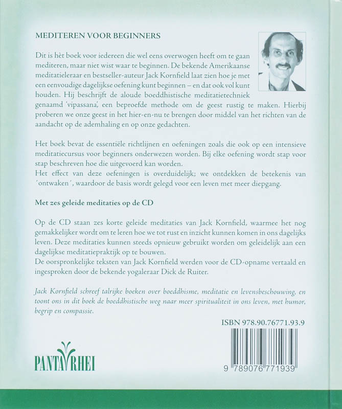 Mediteren voor beginners achterkant