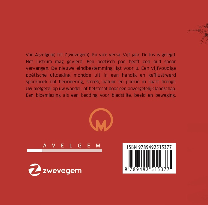 Poëziepad van A tot Z achterkant