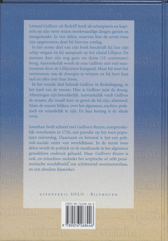 Gullivers reizen achterkant