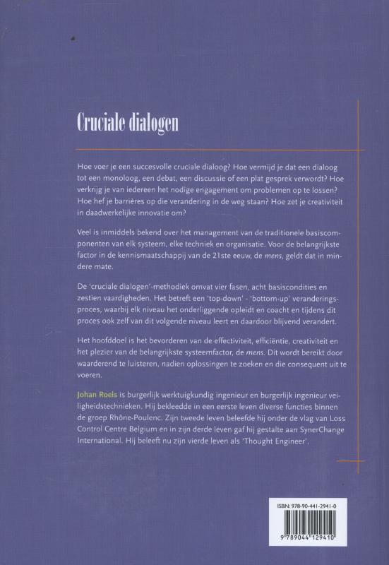 Cruciale dialogen achterkant