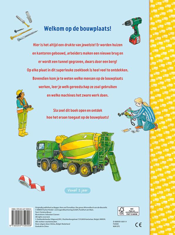 Kijk-en zoekboek - Op de bouwplaats achterkant