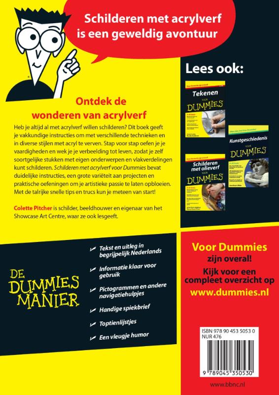 Schilderen met acrylverf voor Dummies achterkant