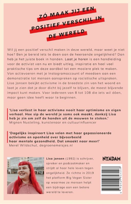 Laat je horen achterkant