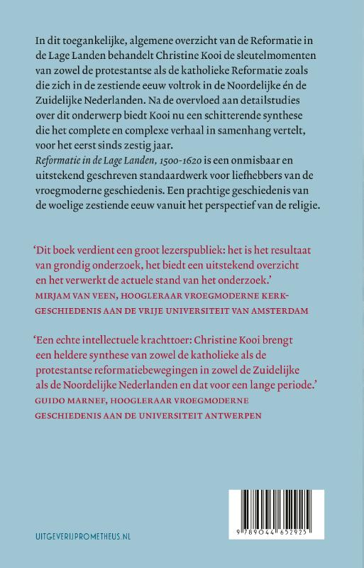 Reformatie in de Lage Landen, 1500-1620 achterkant