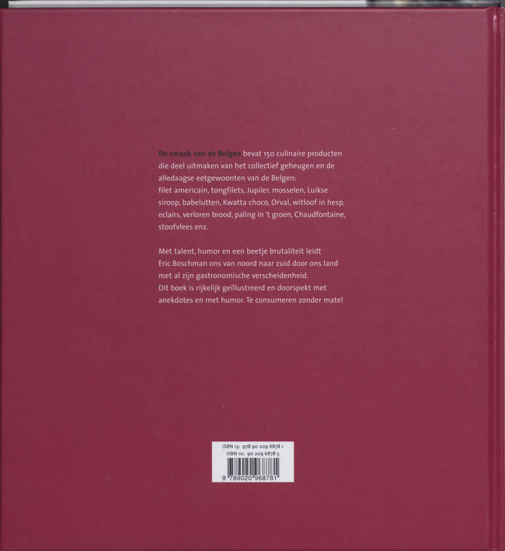 De Smaak Van De Belgen achterkant