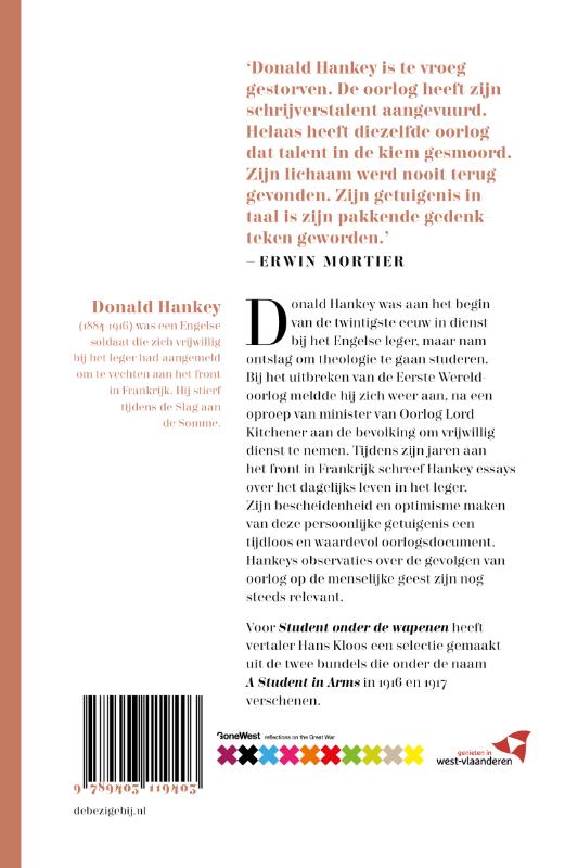 Student onder de wapenen achterkant