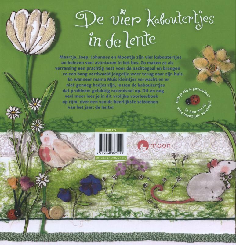 De vier kaboutertjes in de lente / De vier kaboutertjes achterkant