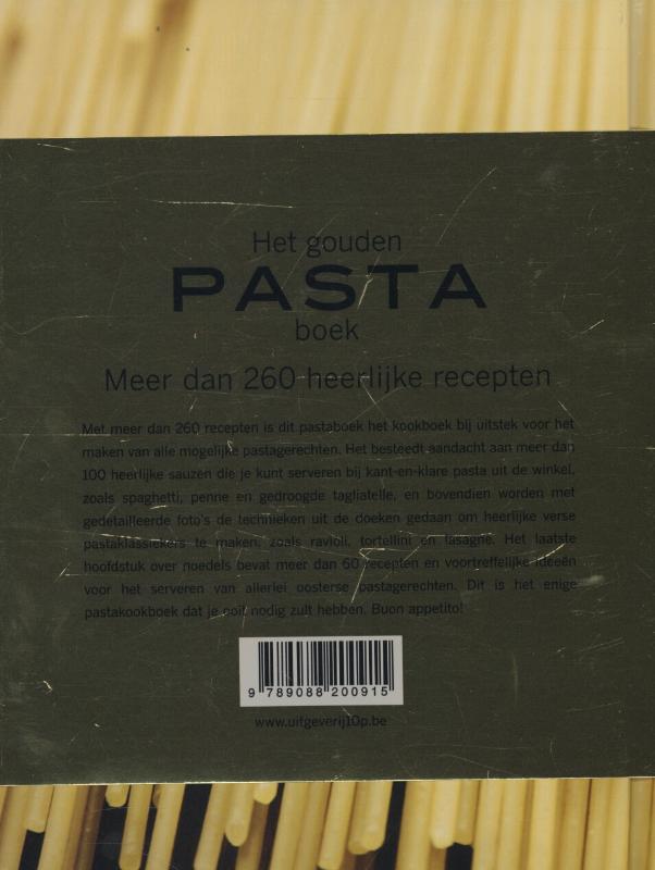 Het gouden pastaboek achterkant