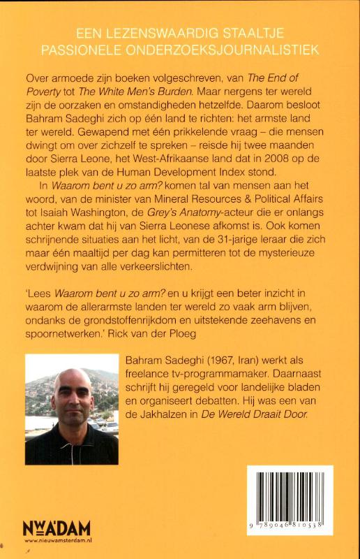 Waarom bent u zo arm? achterkant