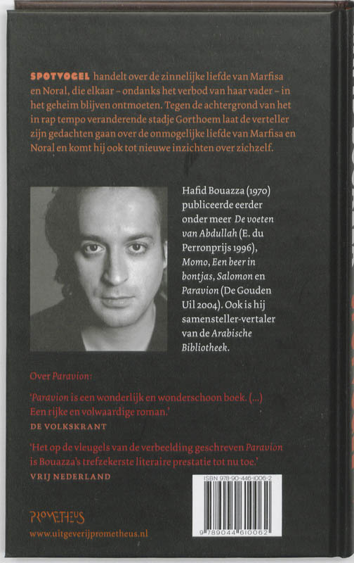 Spotvogel achterkant