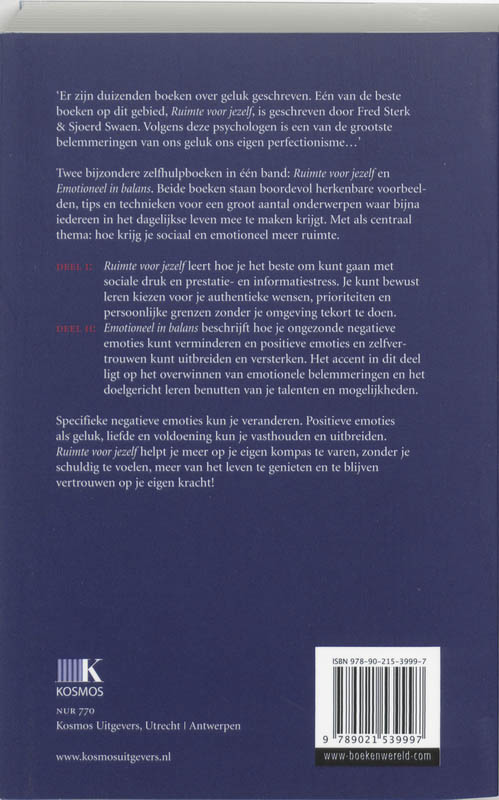 Ruimte voor jezelf / Lifetime achterkant