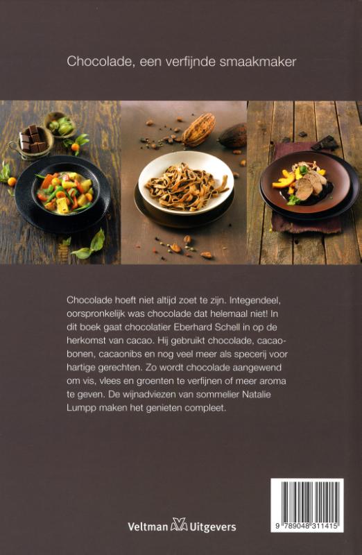 Koken met chocolade achterkant