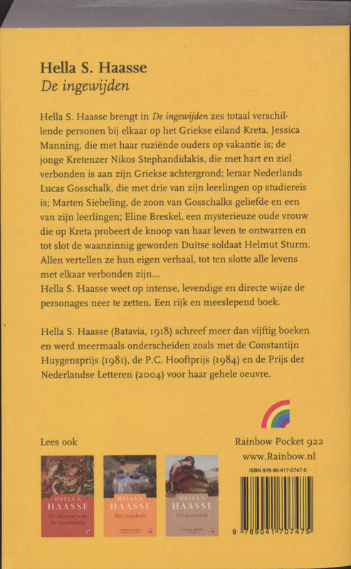 De ingewijden achterkant