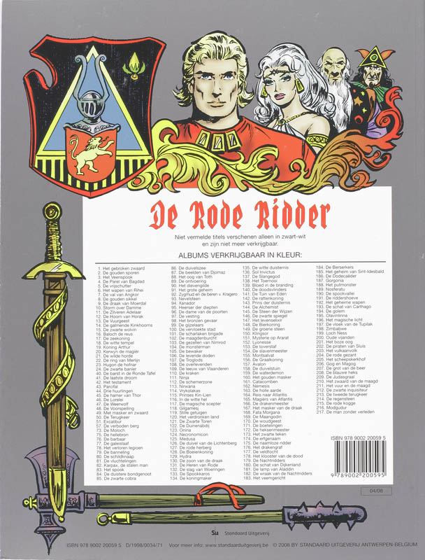 De maangodin / De Rode Ridder / 169 achterkant
