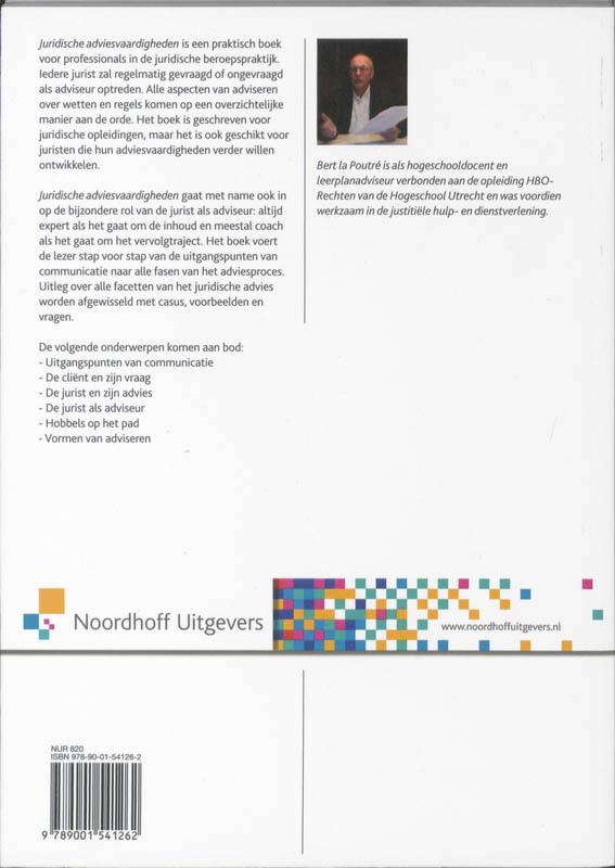 Juridische adviesvaardigheden achterkant