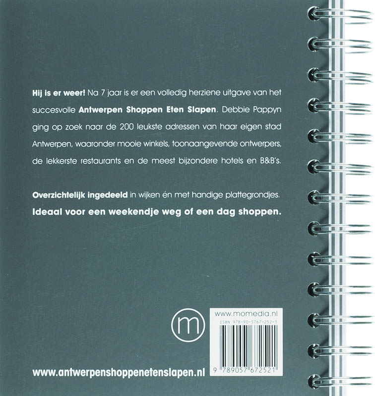 Antwerpen Shoppen Eten Slapen achterkant