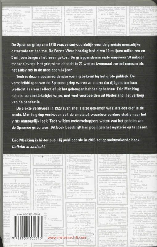 Het drama van 1918 achterkant