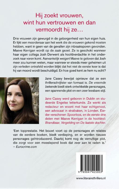 De vreemde bekende / Maeve Kerrigan / 4 achterkant