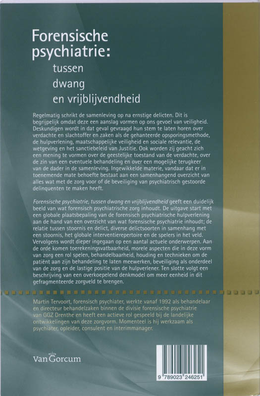 Forensiche Psychiatrie achterkant