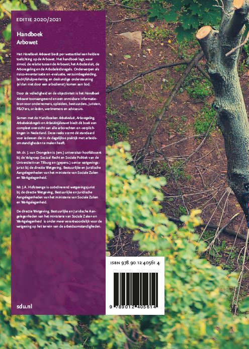 Handboek Arbowet Editie 2020-2021 achterkant