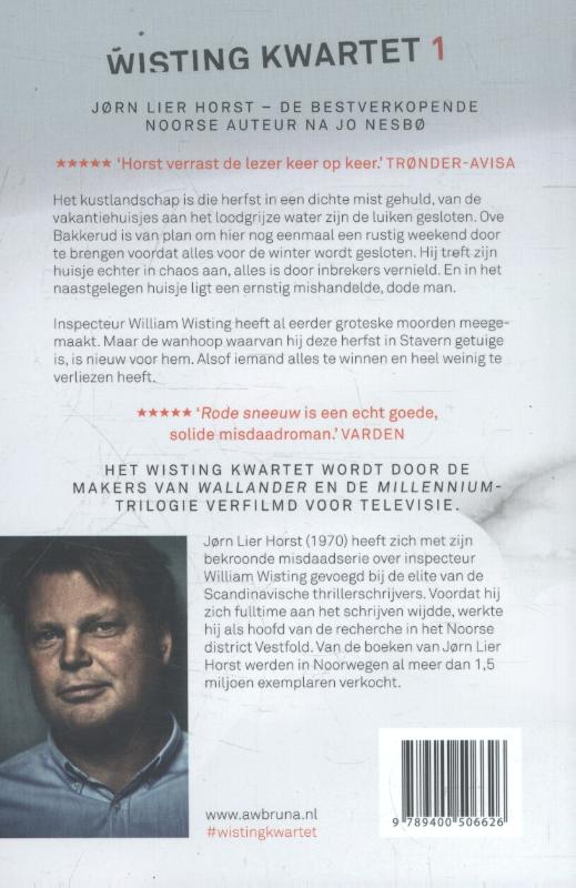 Rode sneeuw / Wisting Kwartet / 1 achterkant