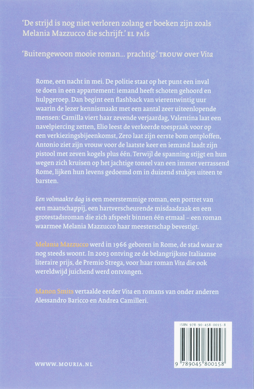 Een Volmaakte Dag achterkant