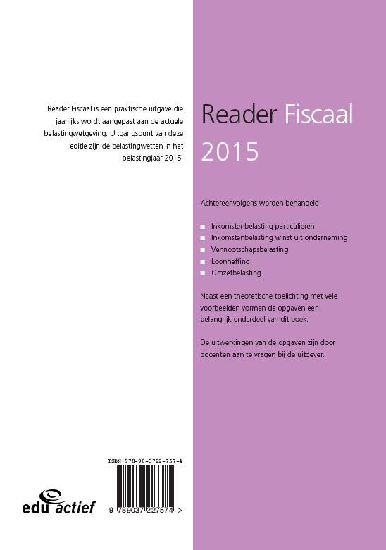 Reader fiscaal 2015 achterkant