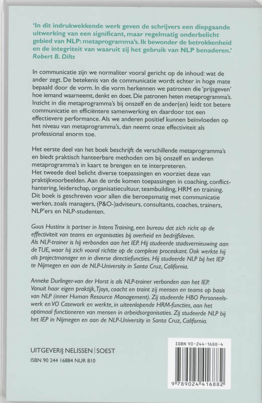 Voorbij je eigen wijze / PM-reeks achterkant